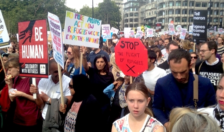 Flüchtlingsdemo London